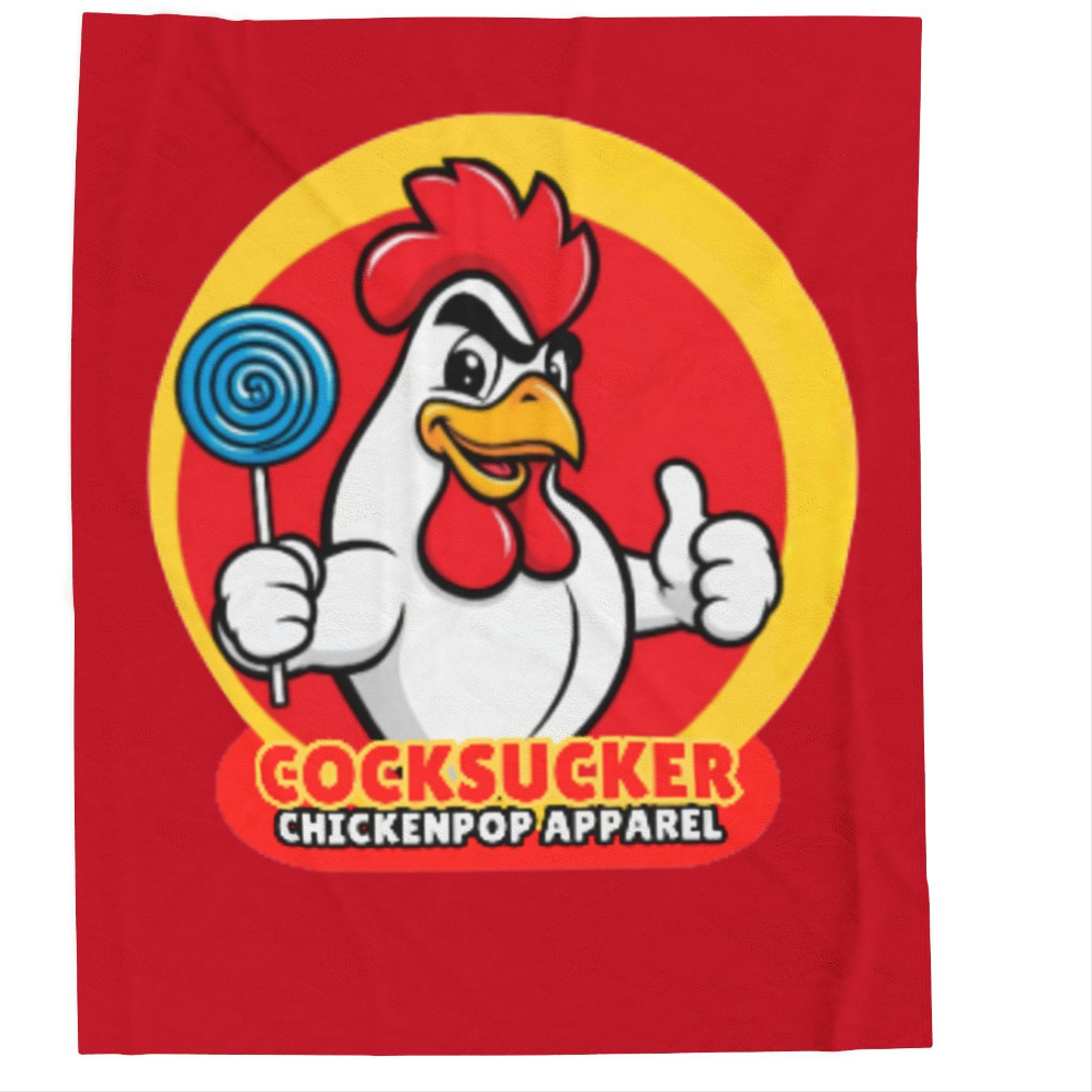 Coop Daddy Signature “Cocksucker” Velveteen Blanket – Cozy Meets Controversial