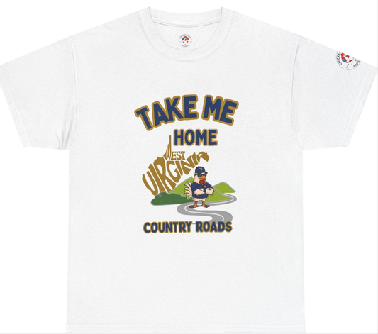 Take Me Home Country Roads WV Coop Daddy Tee – Funny West Virginia Rooster Shirt