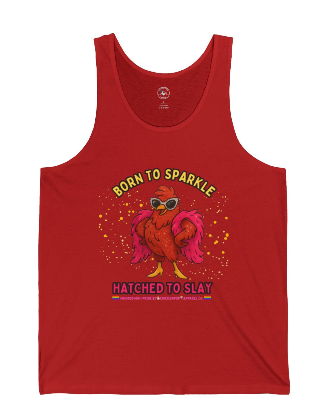 Born To Sparkle Unisex Tank - Chill Fit, Loud Vibes, Full Shine