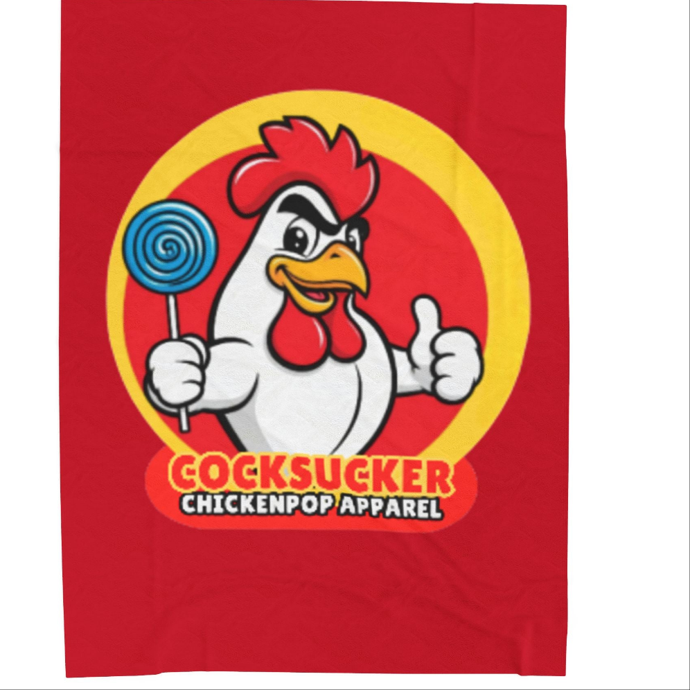 Coop Daddy Signature “Cocksucker” Velveteen Blanket – Cozy Meets Controversial