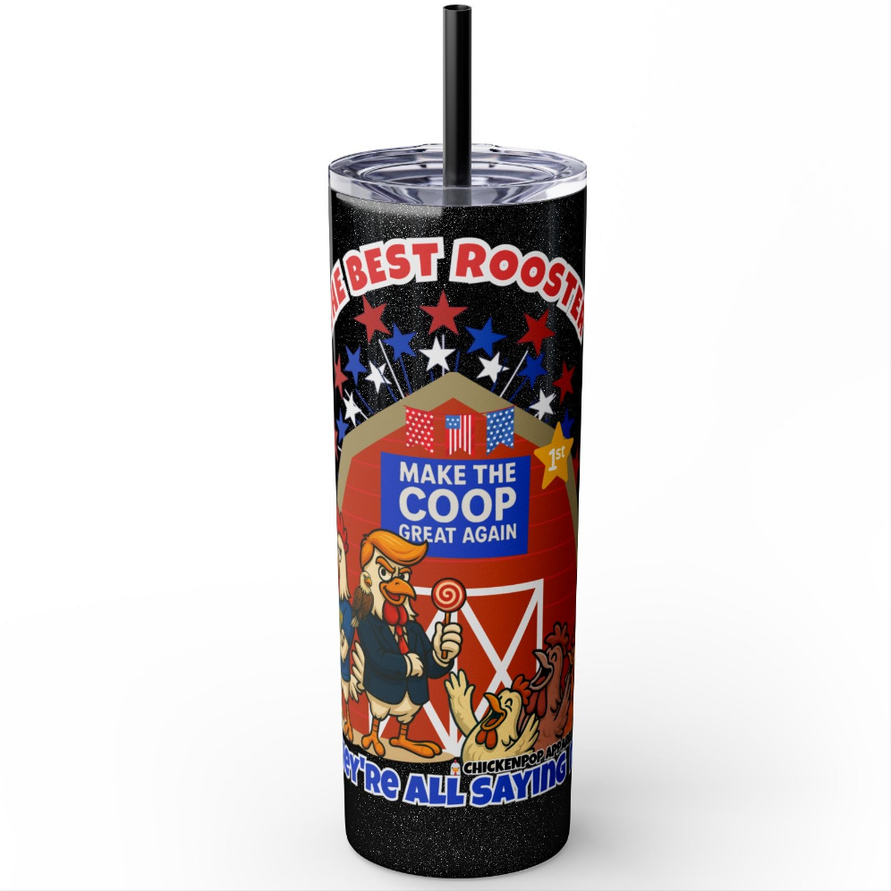 The Best Rooster Cock-a-Doodle Don 20 oz. Tumbler with straw Gifts, Summer Vibes, Party Essentials