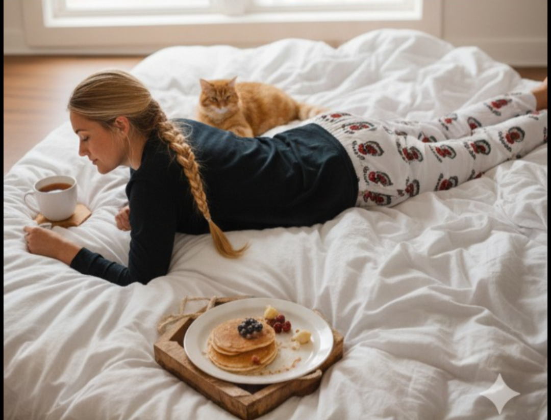 Size Matters Unisex Pajama Pants - Lightweight Brushed Polyester Lounge Trousers