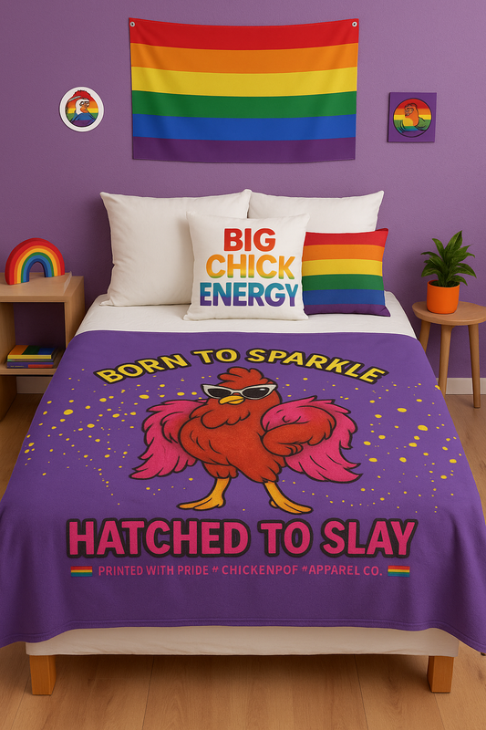 Born to Sparkle Velveteen Blanket – Soft, Sassy, and Ready to Slay