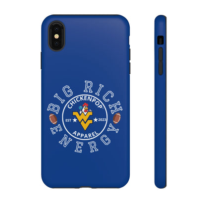 Don’t Be A Devries Funny Chicken Phone Case – Durable Dual-Layer Protection for iPhone, Samsung, Pixel – Matte or Glossy Finish Blue