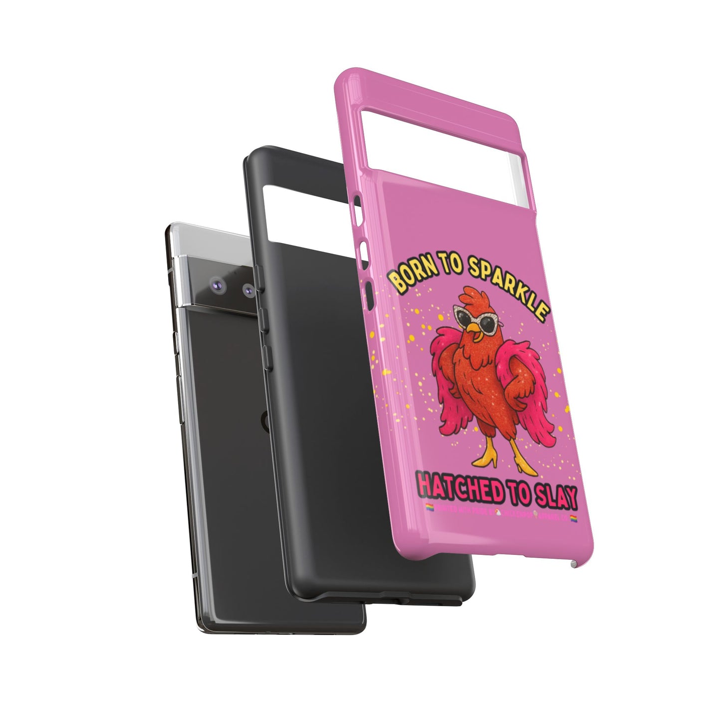 Phone Case - Born to Sparkle Hatched to Slay Logo Design
