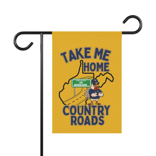 Take Me Home Country Roads Garden Flag – Funny West Virginia Pride Yard Banner | Double-Sided, Vibrant Outdoor Decor