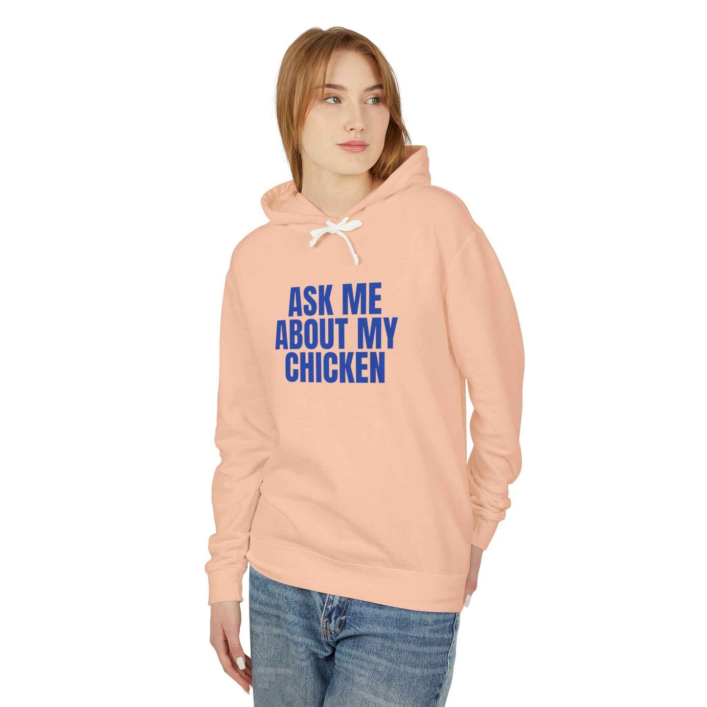 Ask Me About My Chicken Hoodie | Funny Chicken Lover Graphic Hoodie | Unisex Farm Humor Shirt