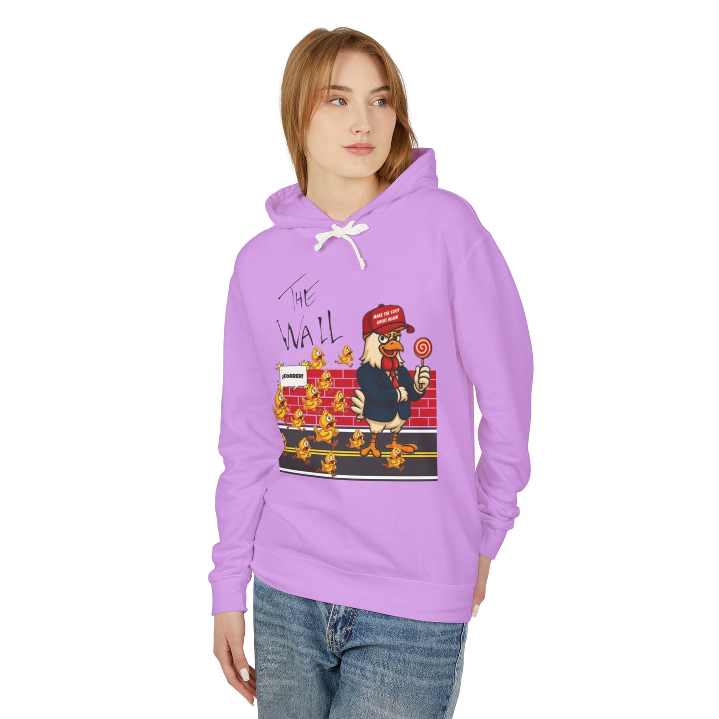 Another Chick Thru The Wall Hoodie – Bold Graphic Pullover with Relaxed Fit | Unisex Streetwear