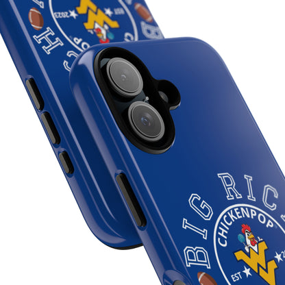 Don’t Be A Devries Funny Chicken Phone Case – Durable Dual-Layer Protection for iPhone, Samsung, Pixel – Matte or Glossy Finish Blue
