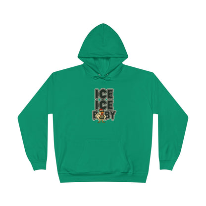 ICE ICE BABY Funny Chicken Hoodie – Retro Hip-Hop Pullover for Music Fans, Students & Cold-Weather Comedians