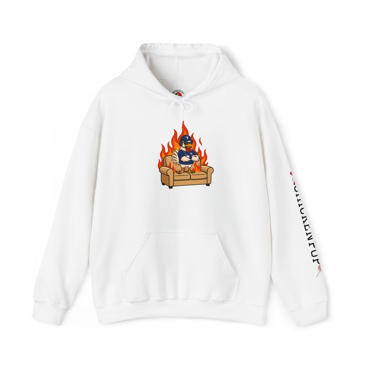 Big Rich Energy Couch Burning Shirt | Funny WVU Mountaineers Football Coach Hoodie | Morgantown Tradition Apparel