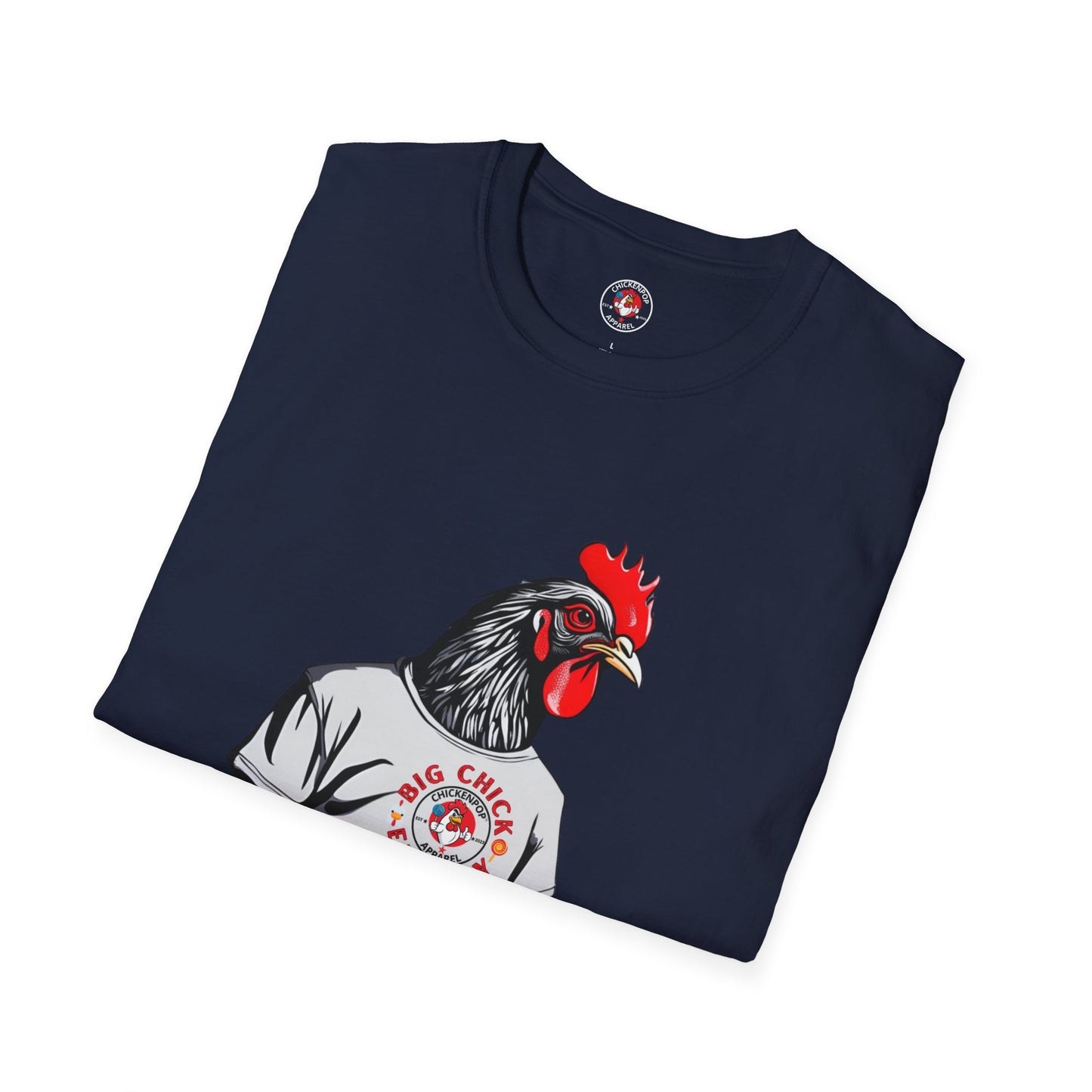 Big Chicken Energy Unisex Tee | Giant Rooster Shirt | Funny Graphic T-Shirt | ChickenPop Apparel Co.