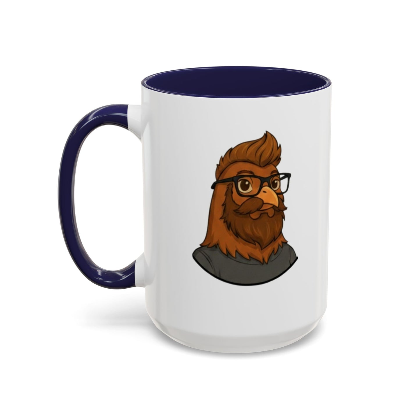 Get Clucked™ Custom Photo Chicken Mug – Personalized Cartoon Portrait Coffee Cup – Funny Gift for Couples, Friends & Pet Lovers