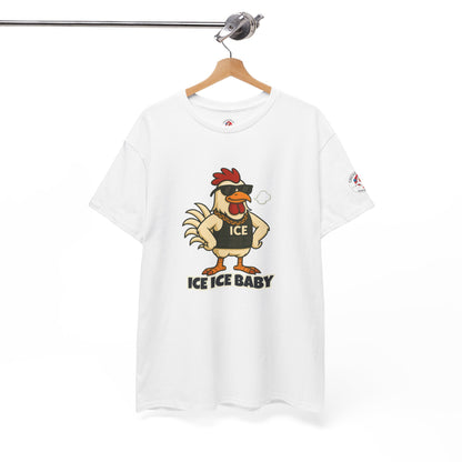Ice Ice Baby Part 2 Funny Chicken T-Shirt – Cool Rooster Graphic Tee | Unisex Retro Hip-Hop Style