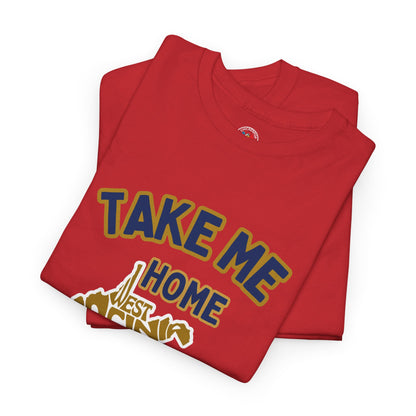 Take Me Home Country Roads WV Coop Daddy Tee – Funny West Virginia Rooster Shirt