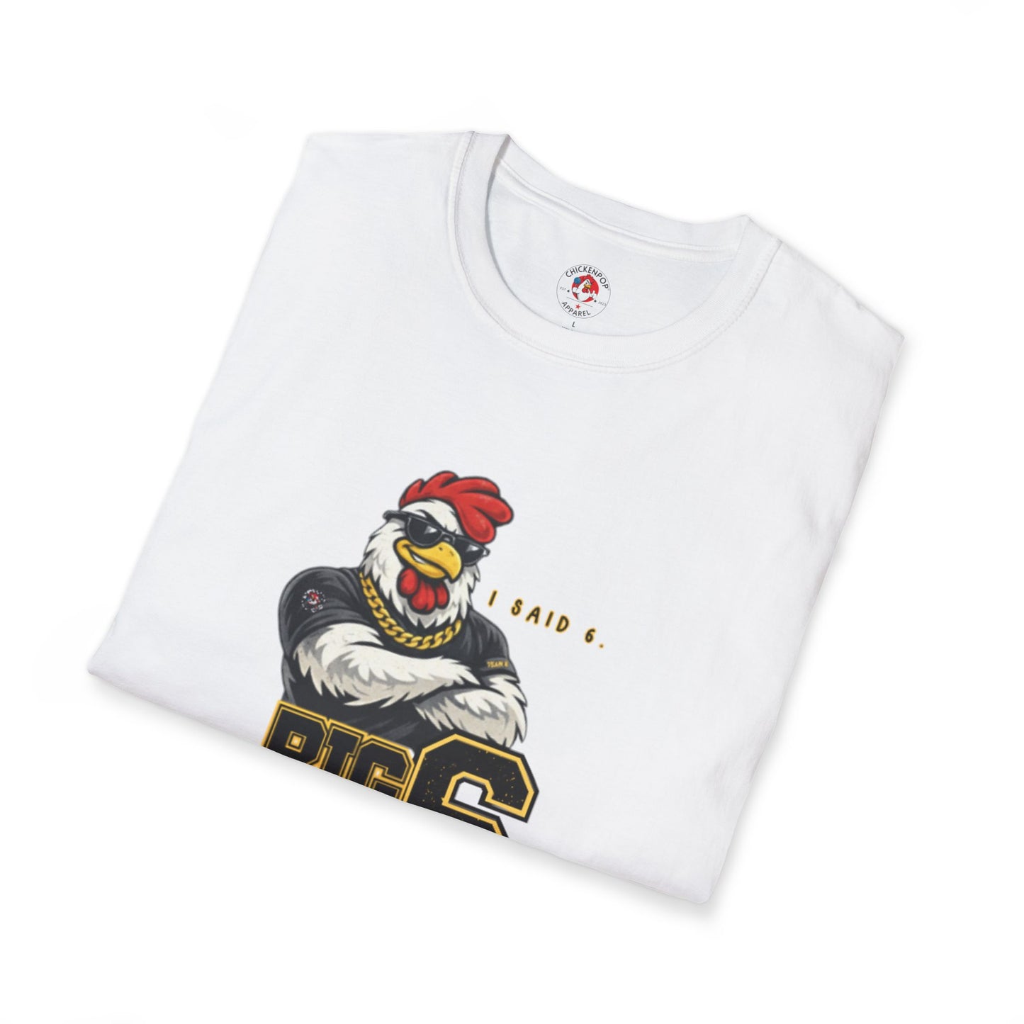 Big 6 Energy Tee – Team 6 | ChickenPop Apparel