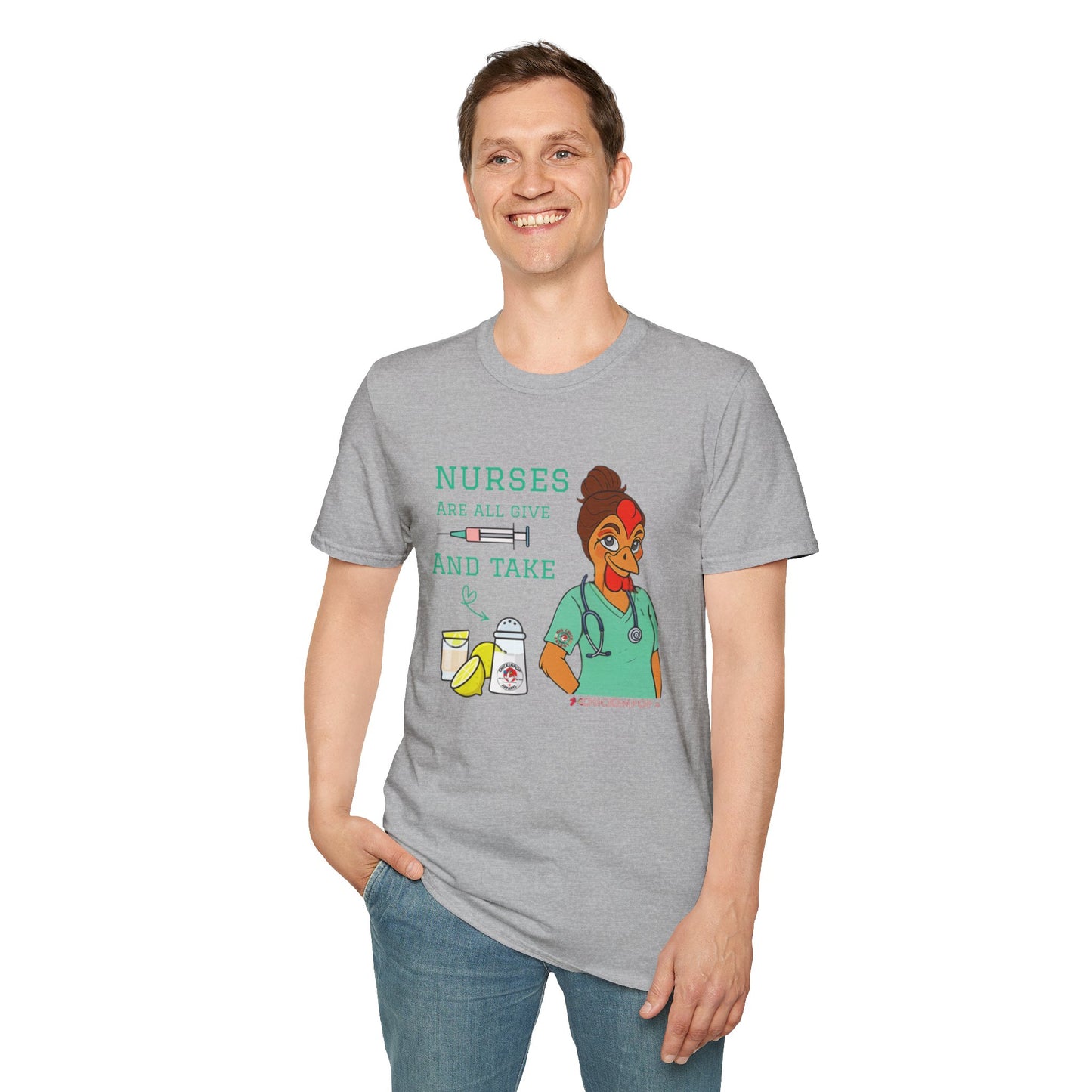 Nurses Are All Give and Take" Shirt | Funny RN Humor Tee | Code Sass Healthcare Apparel