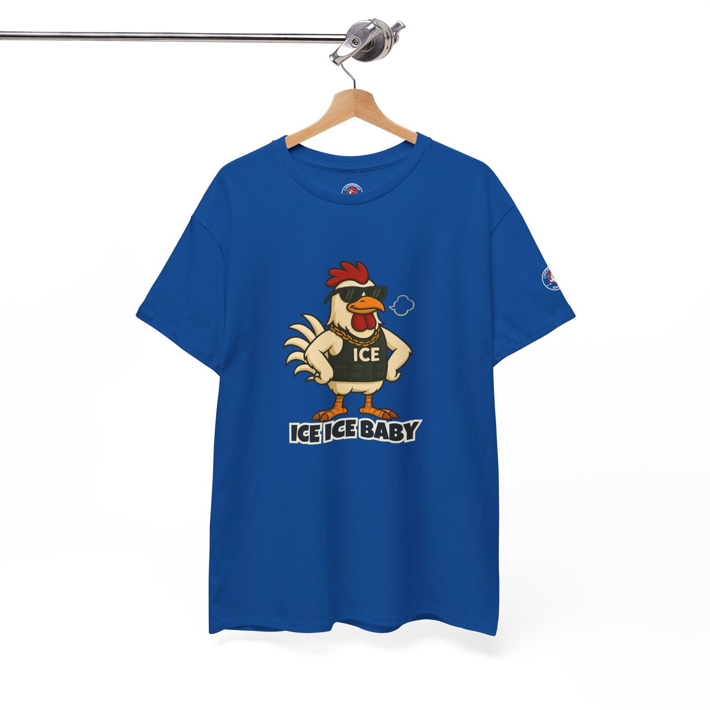 Ice Ice Baby Part 2 Funny Chicken T-Shirt – Cool Rooster Graphic Tee | Unisex Retro Hip-Hop Style
