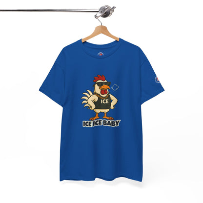 Ice Ice Baby Part 2 Funny Chicken T-Shirt – Cool Rooster Graphic Tee | Unisex Retro Hip-Hop Style