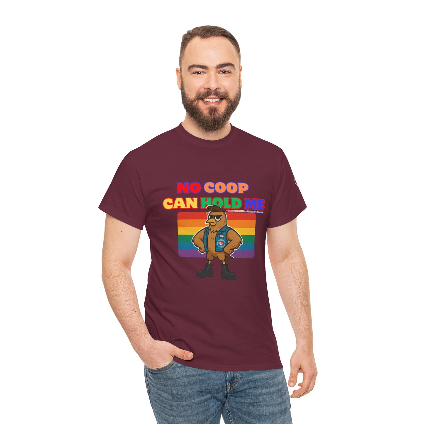 No Coop Can Hold Me – Theym Hen Unisex Pride Tee