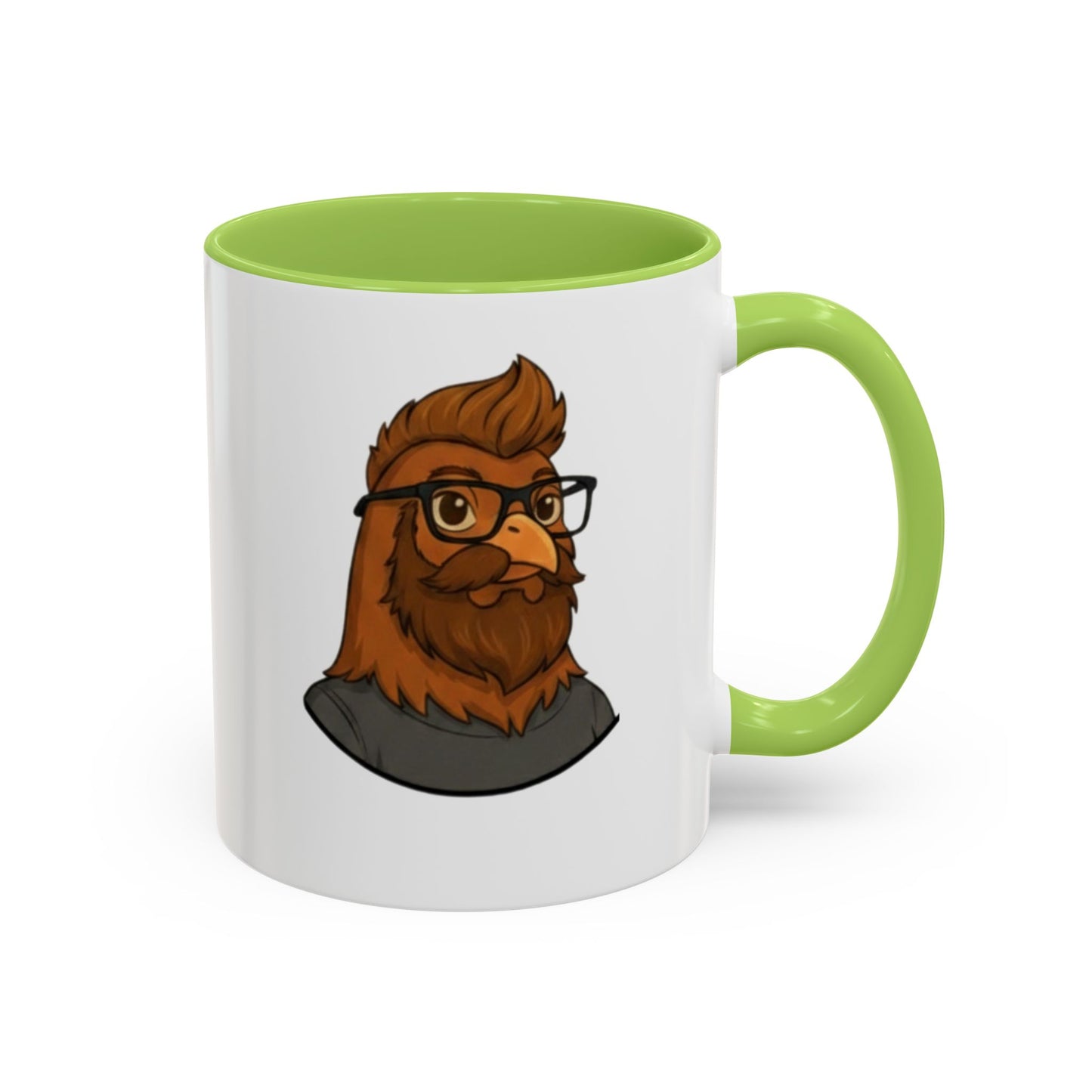 Get Clucked™ Custom Photo Chicken Mug – Personalized Cartoon Portrait Coffee Cup – Funny Gift for Couples, Friends & Pet Lovers