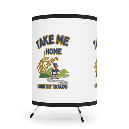 Coop Daddy Country Roads Lamp – WV Rooster Decor with 360° Print