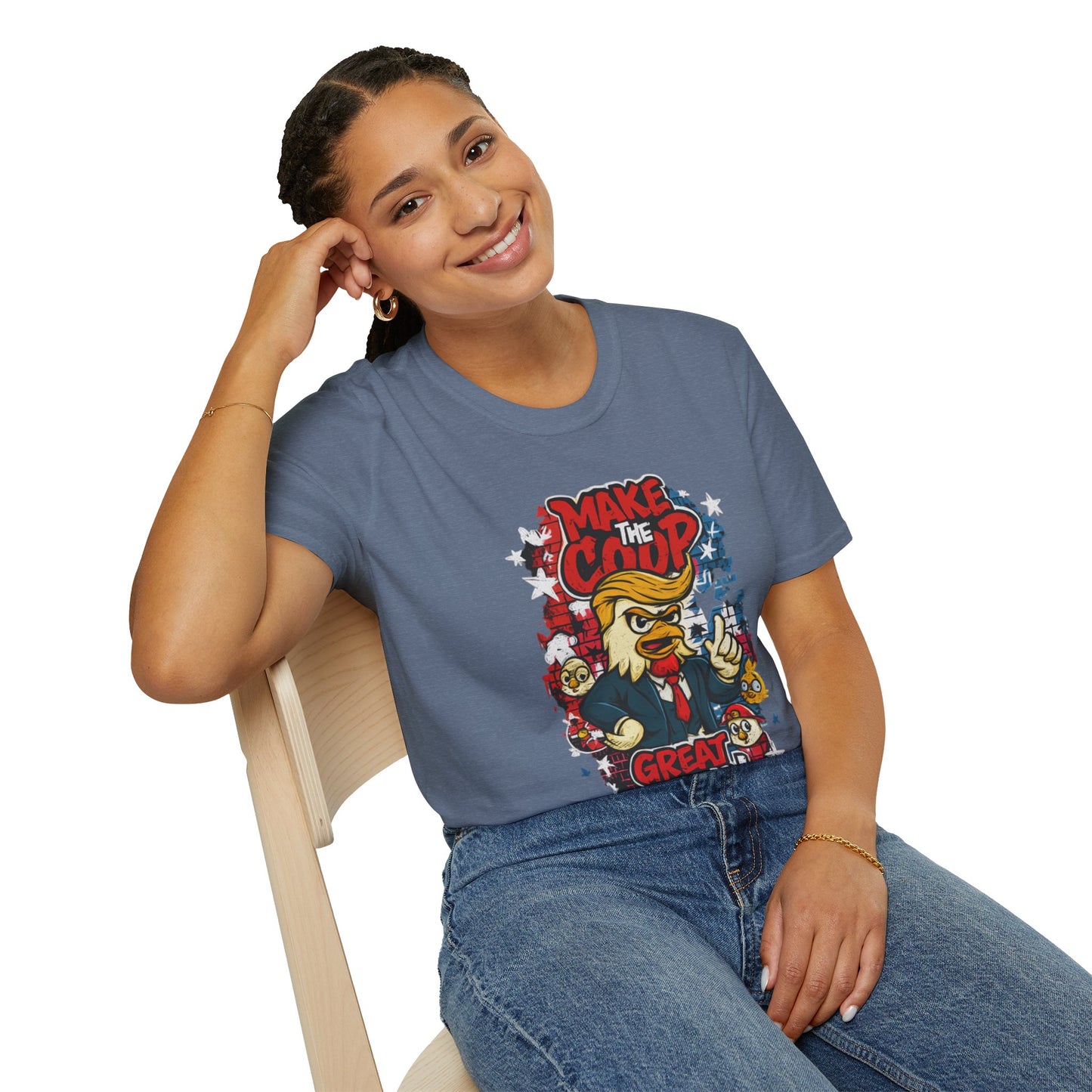 Cock-a-doodle-Don T-Shirt – Make the Coop Great Again | Funny Political Chicken Shirt by ChickenPop Apparel
