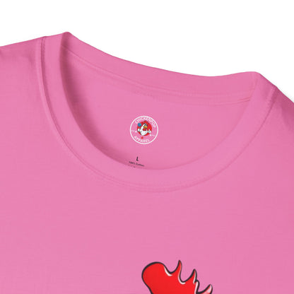 Big Chick Energy Giant Rooster Unisex Tee