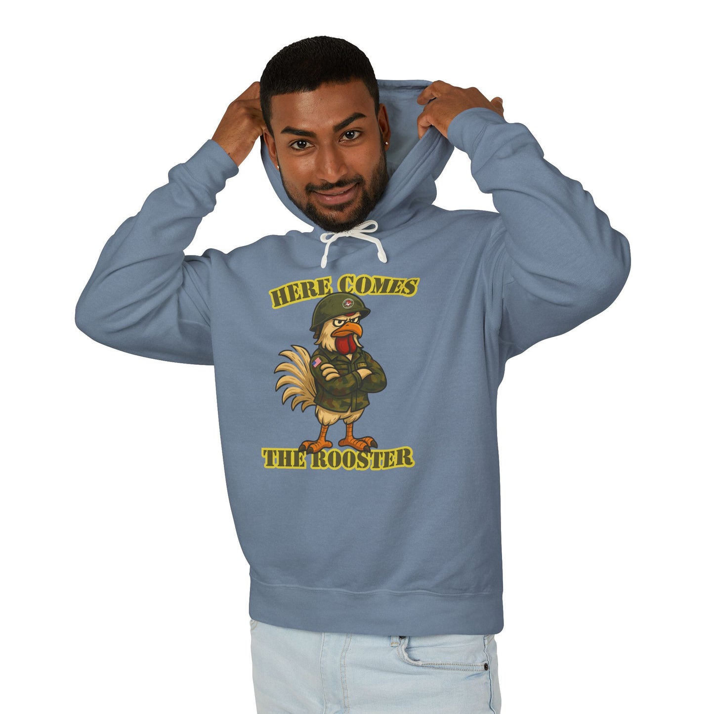 Here Comes The Rooster Hoodie – Bold Graphic Pullover with Relaxed Fit | Unisex Streetwear