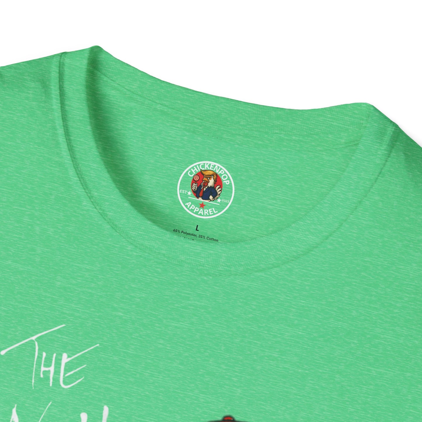 Another Chick Thru The Wall | Funny Political Chicken Graphic Tee – Cock-a-Doodle-Don Collection