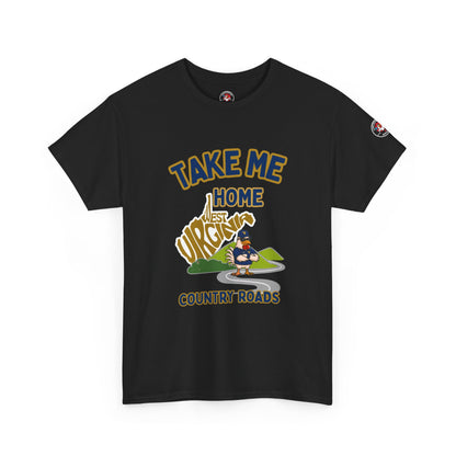 Take Me Home Country Roads WV Coop Daddy Tee – Funny West Virginia Rooster Shirt