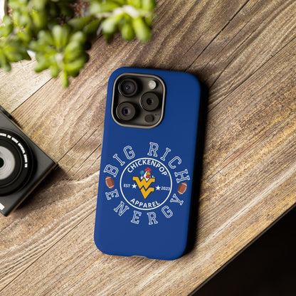Don’t Be A Devries Funny Chicken Phone Case – Durable Dual-Layer Protection for iPhone, Samsung, Pixel – Matte or Glossy Finish Blue