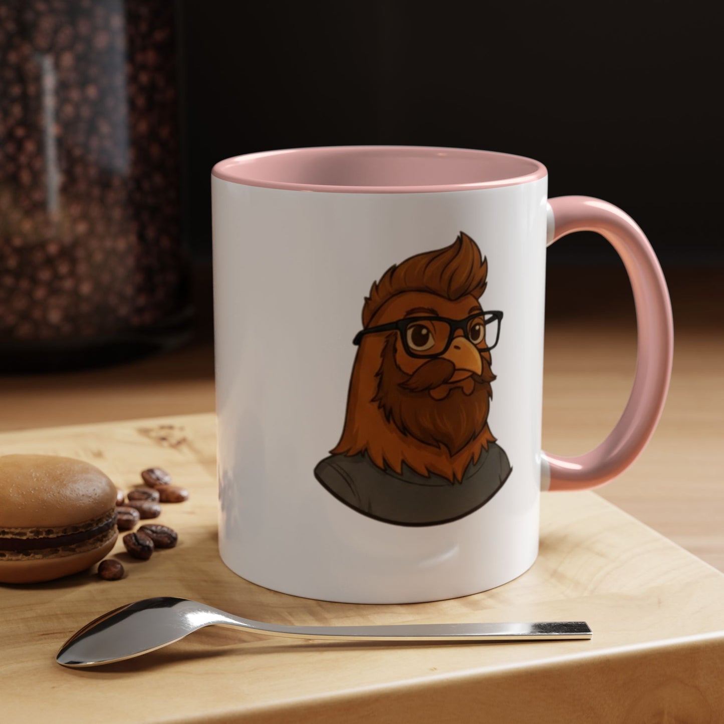 Get Clucked™ Custom Photo Chicken Mug – Personalized Cartoon Portrait Coffee Cup – Funny Gift for Couples, Friends & Pet Lovers