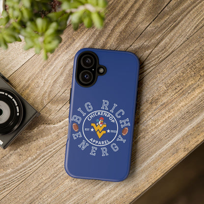 Don’t Be A Devries Funny Chicken Phone Case – Durable Dual-Layer Protection for iPhone, Samsung, Pixel – Matte or Glossy Finish Blue