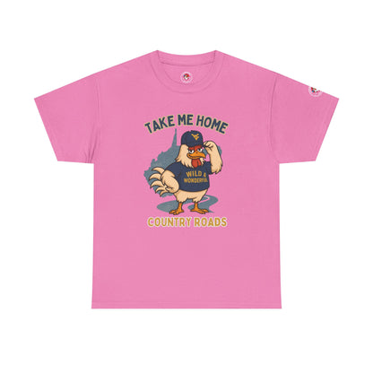 Take Me Home Country Roads WV Coop Daddy Tee – Funny West Virginia Rooster Shirt
