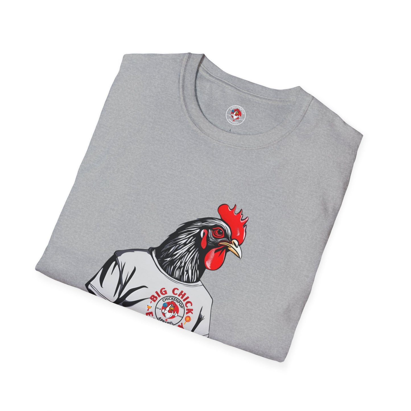 Big Chicken Energy Unisex Tee | Giant Rooster Shirt | Funny Graphic T-Shirt | ChickenPop Apparel Co.