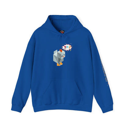 Roblox Chicken Thinks Hoodie UNISEX - ChickenPop Arm Logo Edition