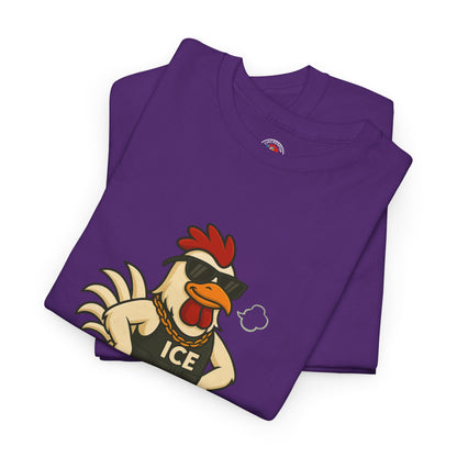 Ice Ice Baby Part 2 Funny Chicken T-Shirt – Cool Rooster Graphic Tee | Unisex Retro Hip-Hop Style
