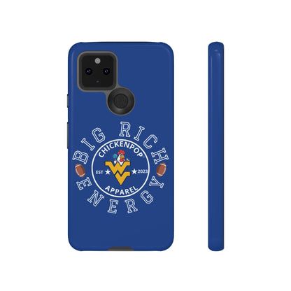Don’t Be A Devries Funny Chicken Phone Case – Durable Dual-Layer Protection for iPhone, Samsung, Pixel – Matte or Glossy Finish Blue