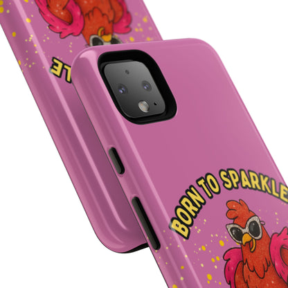 Phone Case - Born to Sparkle Hatched to Slay Logo Design