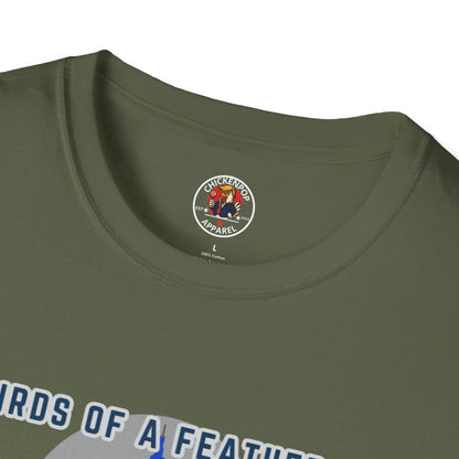 Birds of a Feather Storm Together T-Shirt – Funny Political Satire Tee for Free Thinkers & Rebel Minds