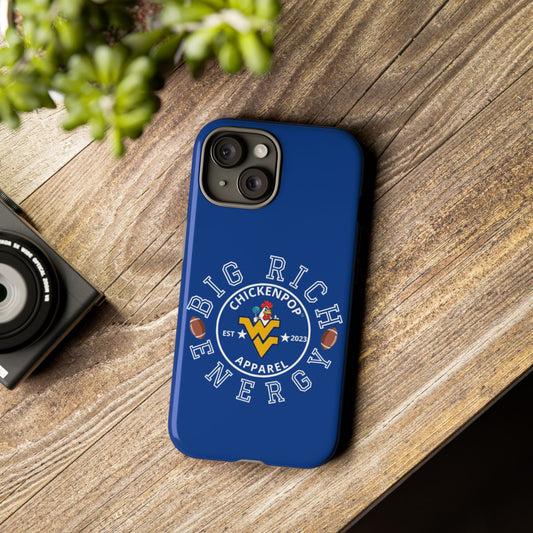 Don’t Be A Devries Funny Chicken Phone Case – Durable Dual-Layer Protection for iPhone, Samsung, Pixel – Matte or Glossy Finish Blue