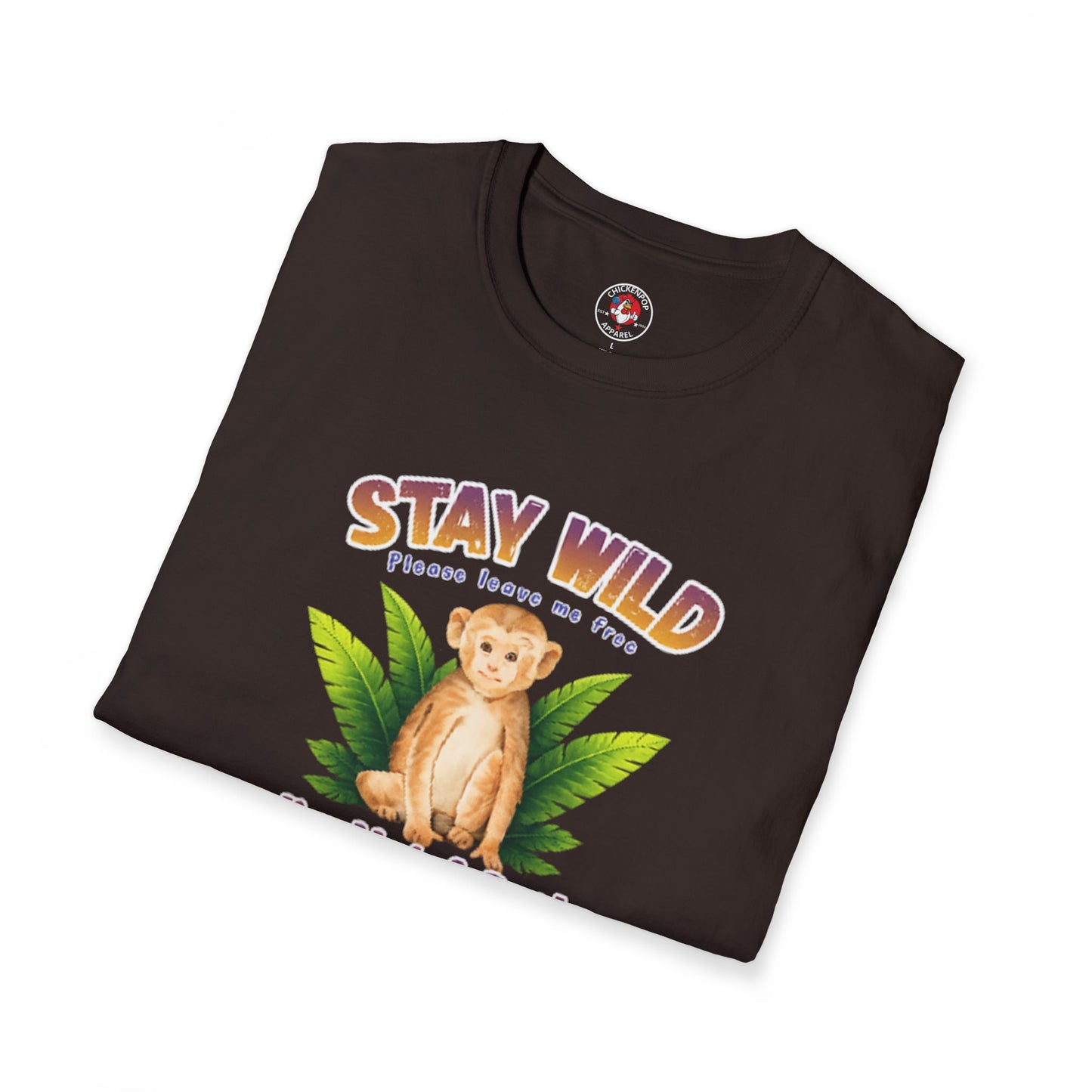 🐵Stay Wild – I’m Not a Pet Monkey Shirt | Animal Rights Graphic Tee | Ethical Wildlife Awareness Unisex T-Shirt
