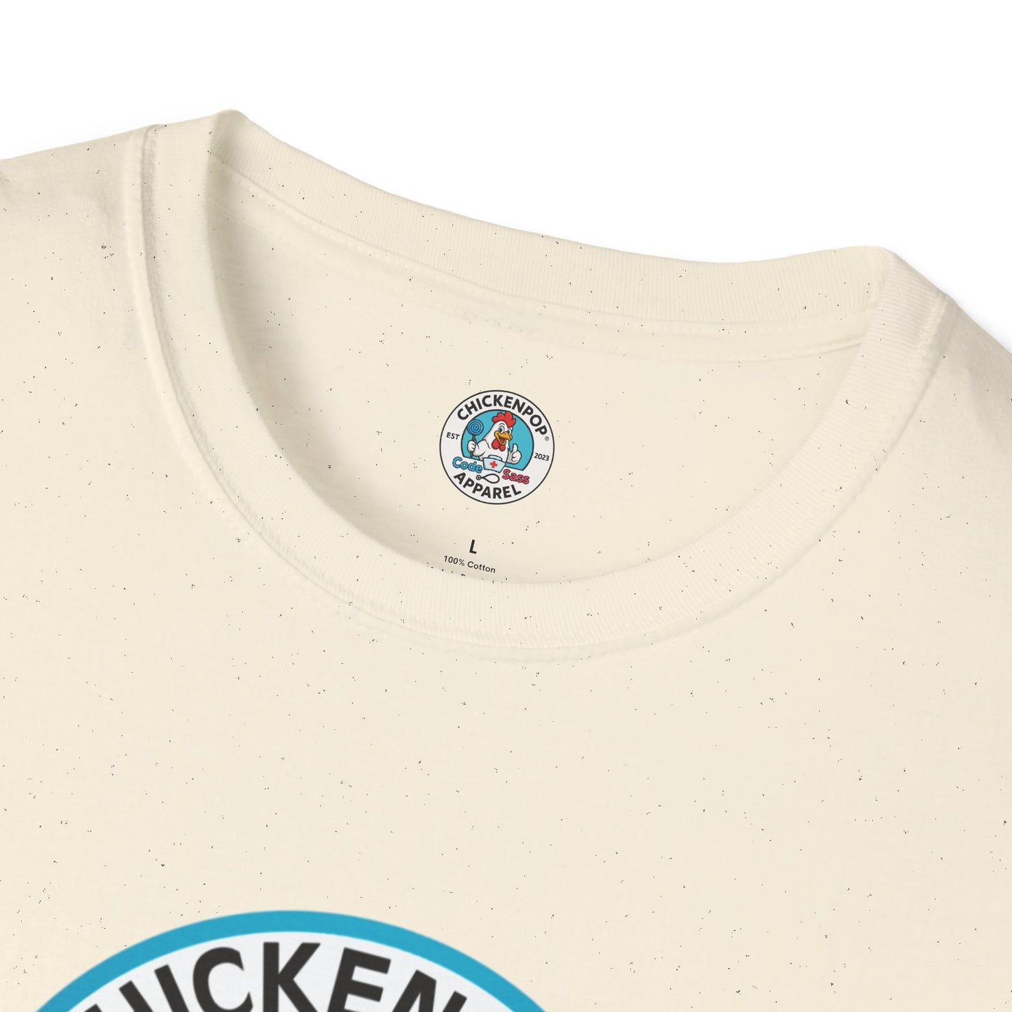 Code Sass™ Healthcare Chick logo T-Shirt – Funny Nursing Tee for Healthcare Workers | Unisex Comfort Fit by ChickenPop Apparel