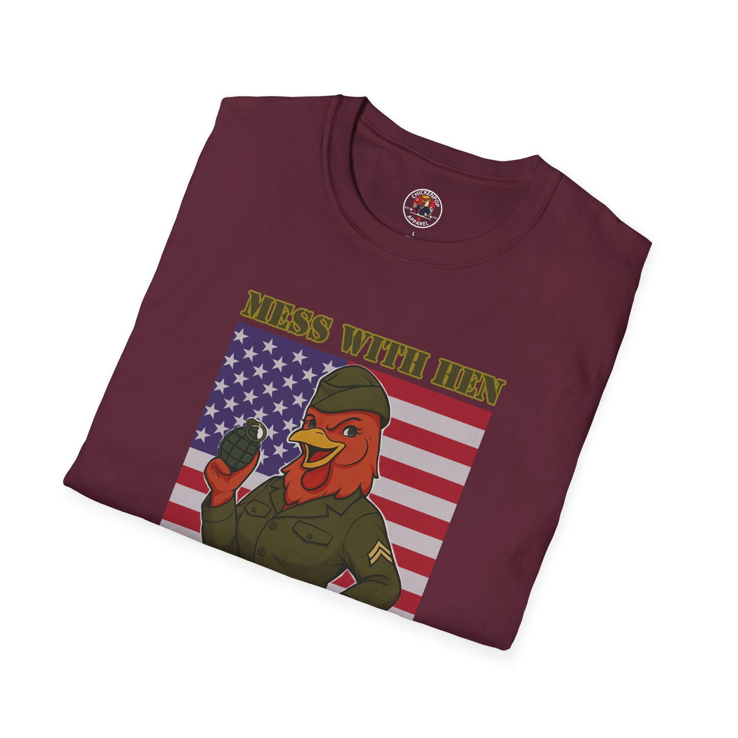 Mess With Hen T-Shirt – Fierce Funny Chicken Tee for Bold Women with Attitude | ChickenPop Apparel
