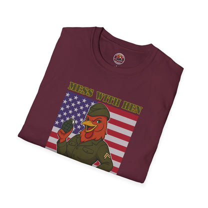 Mess With Hen T-Shirt – Fierce Funny Chicken Tee for Bold Women with Attitude | ChickenPop Apparel