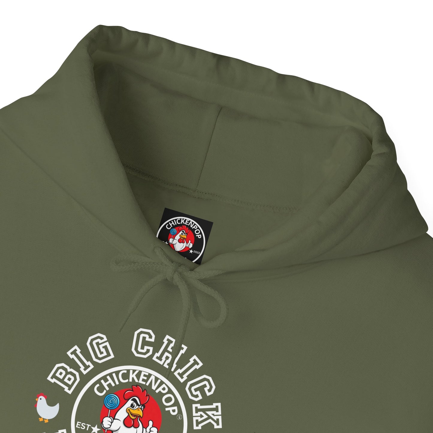 Big Chick Energy Logo Unisex Hoodie - ChickenPop Arm Logo Edition