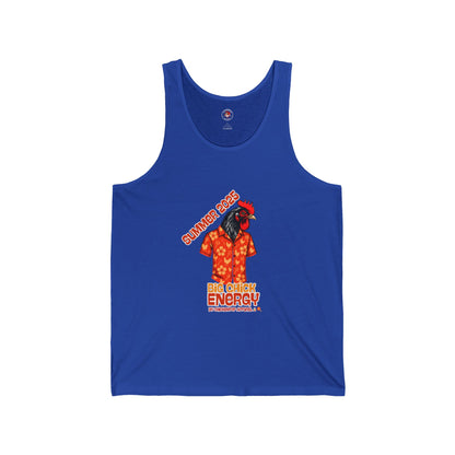 Big Chick Energy Summer Tank, Unisex Jersey Tank Top, Summer Apparel, Beachwear, Festival Top, Casual Wear