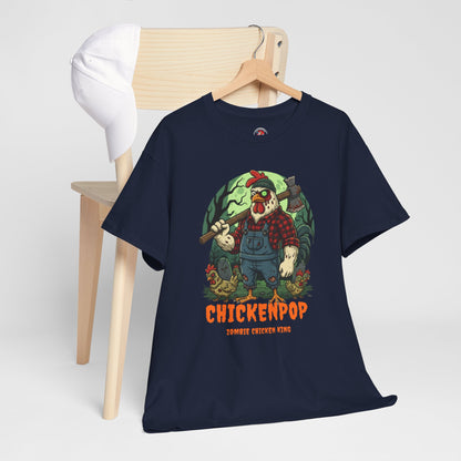 Zombie Chicken King Halloween Shirt – Funny Spooky T-Shirt