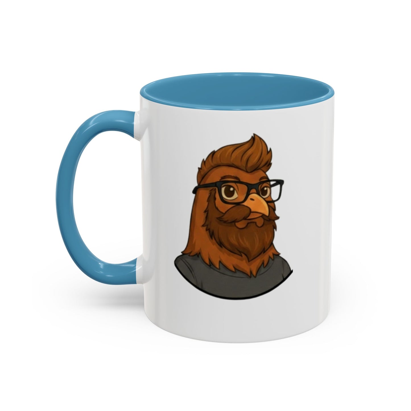 Get Clucked™ Custom Photo Chicken Mug – Personalized Cartoon Portrait Coffee Cup – Funny Gift for Couples, Friends & Pet Lovers